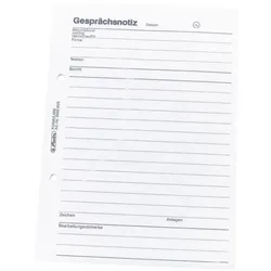 Herlitz Formularvordrucke »Gesprächsnotiz« weiß, 14.8x21 cm