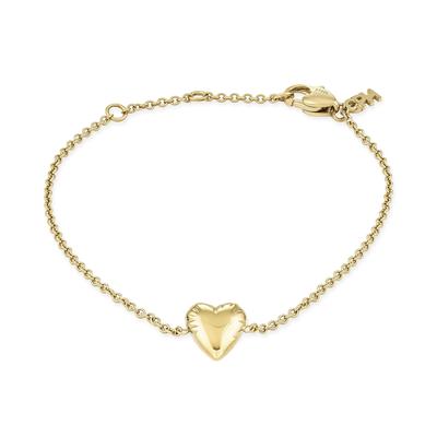 Armband COPENHAGEN STUDIOS "Schmuck Geschenk Edelstahl Armkette Balloon Hearts", gold (gelbgoldfarben), Armbänder, Damen, 20cm, Edelstahl, Armband