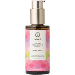 100ml khadi Pampering Ayurvedic Regenerating Body Oil Rose Love