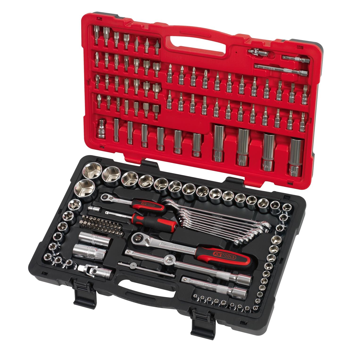 KS Tools ULTIMATE-Steckschlüssel- und Zubehörset 1/4" - 1/2" - 151-teilig (922.0751)