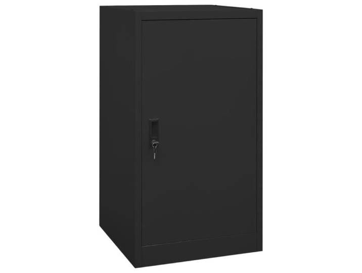 Armoire à selles - VIDAXL - Noir - 53x53x105 cm - Acier - 1 porte battante