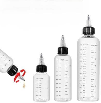 Uplifted Finds PET Dropper Bottle Twist Top Container For Ink Liquids And Cosmetics 250 Ml