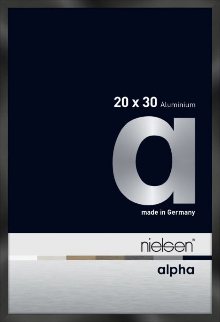 Nielsen Alpha schwarz glanz 20x30cm 1635016