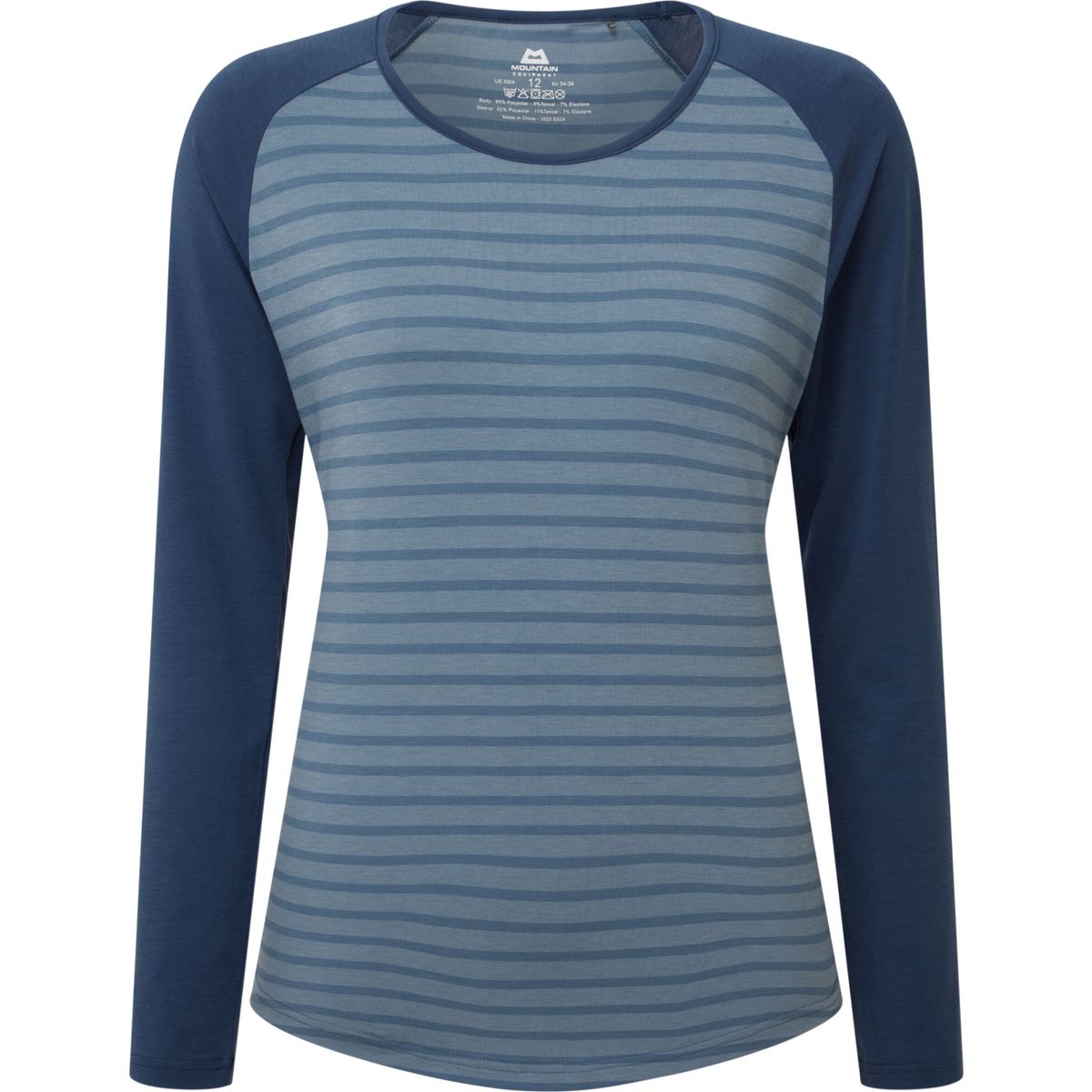 Mountain Equipment Redline LS Wmns Tee bluefin stripe/denim (Me-01939) 12 ME-007396-Me-01939-12
