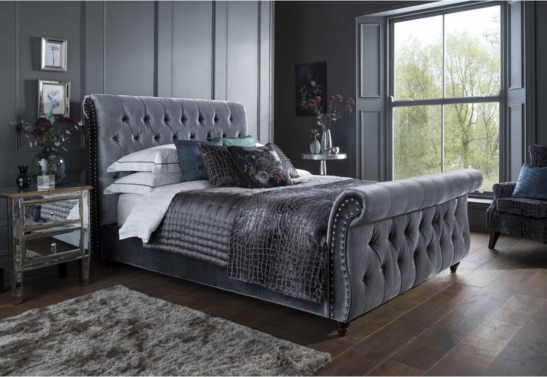 Rosdorf Park Koshkonong Upholstered Storage Bed Gray Double (4'6)