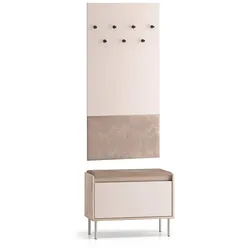 VITRINE Alos Kaschmir und Holz