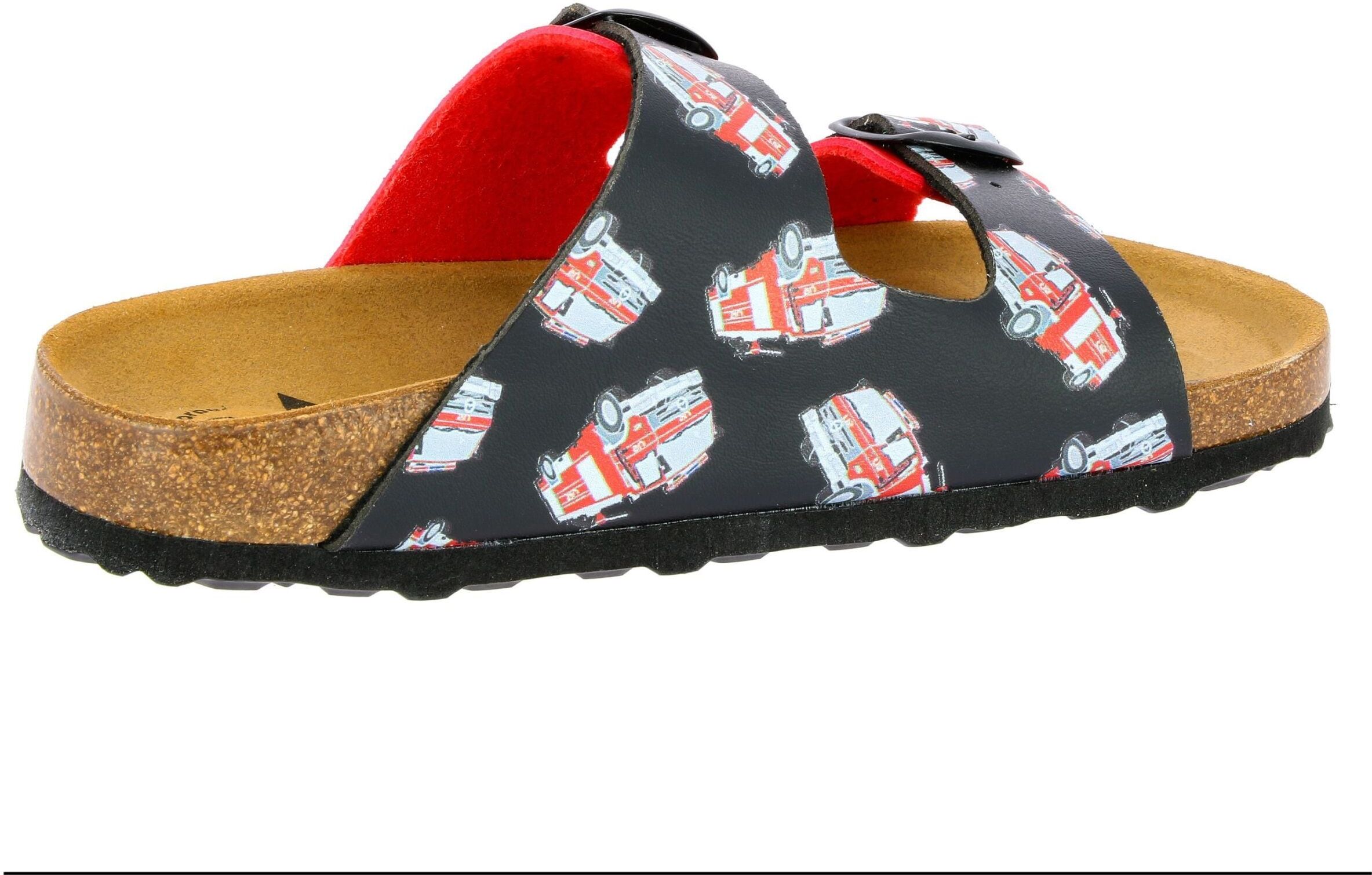 Pantolette LICO "Pantolette Bioline Emergency", Jungen, Gr. 38, rot, Synthetik, Schuhe Pantolette rot 38