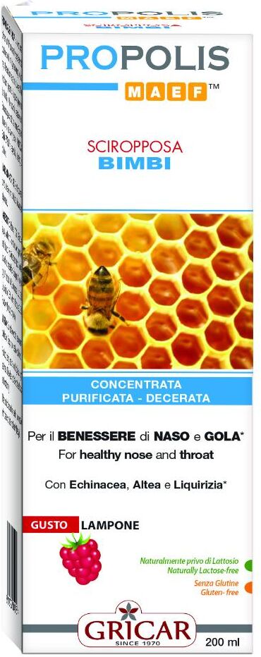 GRICAR CHEMICAL Srl Propolis Sciropposa Bimbi, 200 ml