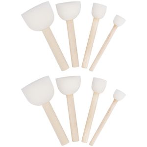 Ideen-mit-Herz Malschwamm 013389 Stupf-Pinsel, feine Porung, Ø 1,5 - 4 cm, 8 Stück
