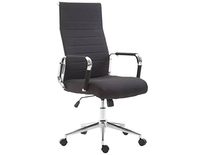 CLP Bürostuhl Kolumbus Stoff I Ergonomischer Chefsessel I Komfort Für Lange Arbeitstage I Robust Und Langlebig Für Gaming Und Home-Office Farbe schwarz