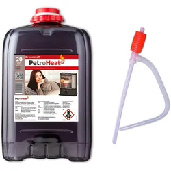 Petroleum geruchsarm 20 Liter Kanister  mit Handpumpe für Heizofen Petroleumofen