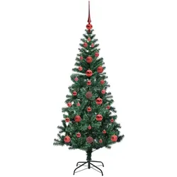 vidaXL, Weihnachtsbaum, Nova (mit LEDs &roten Kugeln) (120 cm)