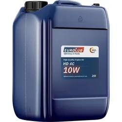 Eurolub Motoröl HD 4C SAE 10W Einbereichsmotorenöl 20 Liter