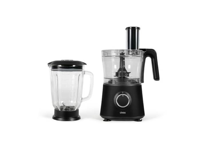 Livoo - Robot de cuisine multifonction DOP250N - 600W\, 6 en 1\, 2 vitesses\, mode pulse\,
