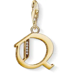 Thomas Sabo 1623-414-39 Charm-Anhänger Buchstabe Q vergoldet
