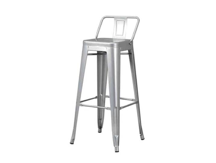 Höhenhocker Hochstuhl Eisen dekorative Barhocker Restauranthocker(Silver)