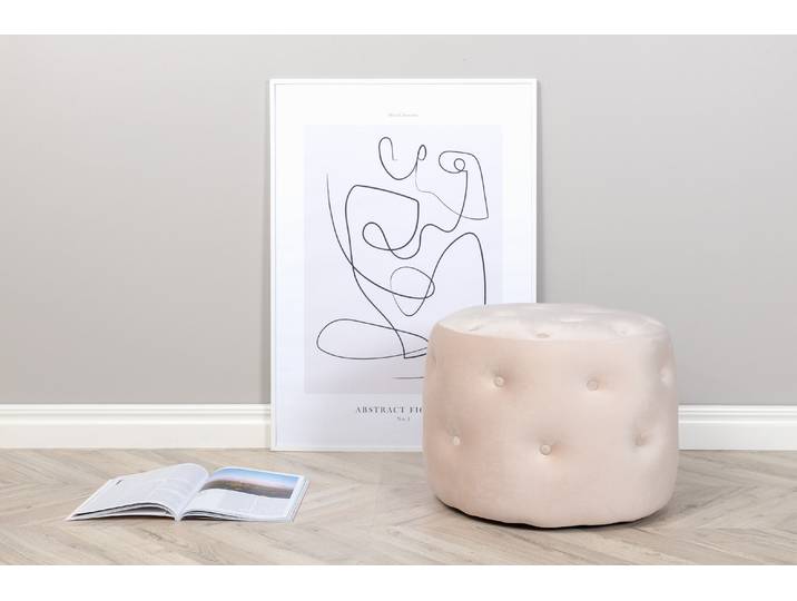 Nohr Poef Melony Velvet - Beige