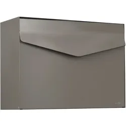 MEFA Briefkasten Letter 111 Postkasten Schloss Brief Design 312x430 mm beigegrau