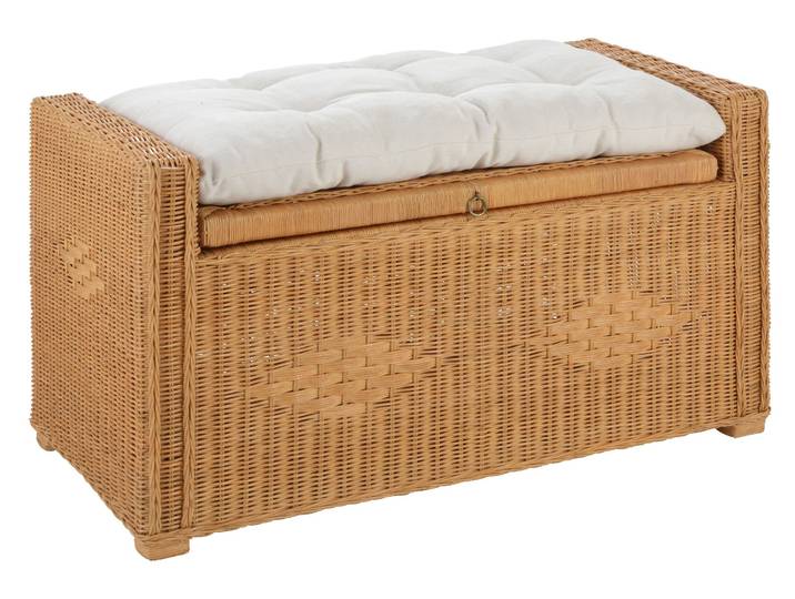 Home affaire Schönerempfang Rattan-Bank, OTTOs Choice, Belastbar bis max. 80 Kg, mit Stauraum