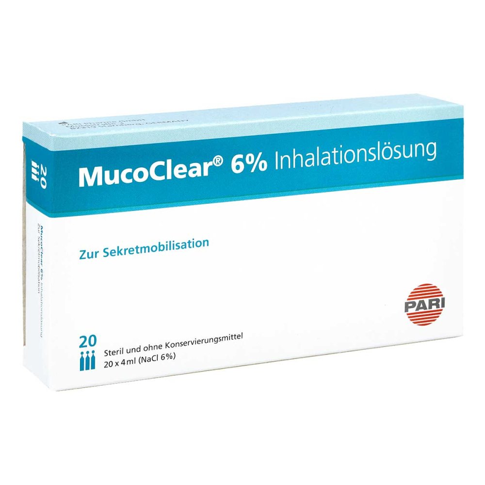 Pari GmbH Pharma -und Apothekenservice Mucoclear 6% Nacl Inhalationslösung 03352840