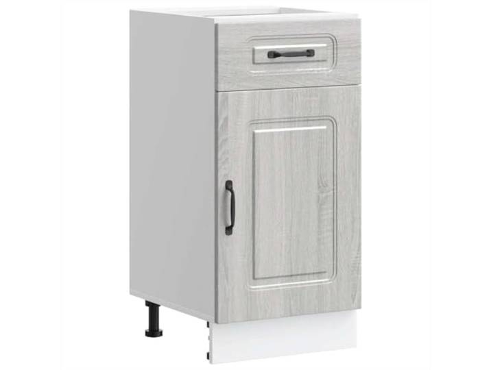 HKTMGDNG Küchenunterschrank Kalmar Grau Sonoma 40x46x81,5 cm Kompakter Anbauschrank mit Schublade und Tür für Küche, Speisekammer oder Esszimmer. Bietet praktischen Stauraum.