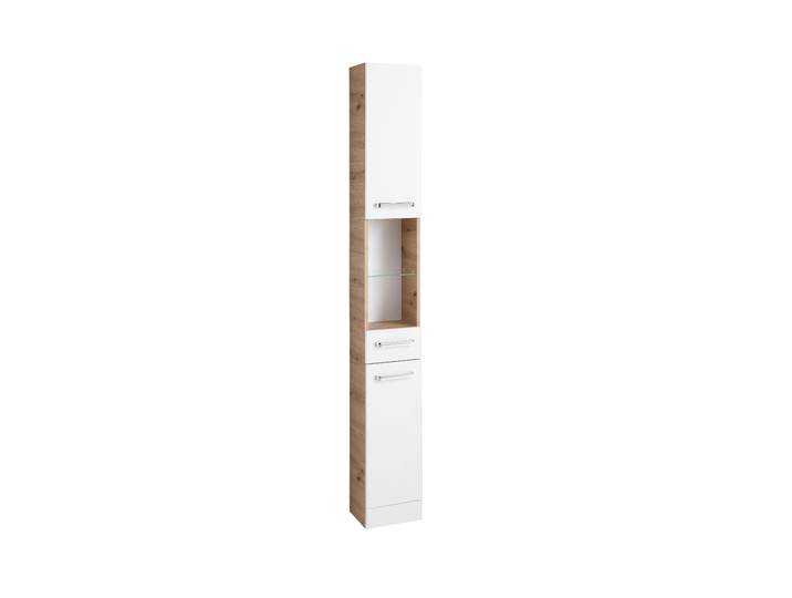 Hochschrank 25cm Weiß