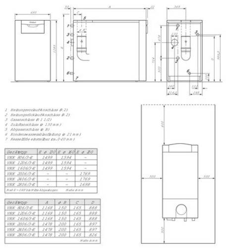 Vaillant VKK 2006/3-E Gasofen VKK 2006/3-E
