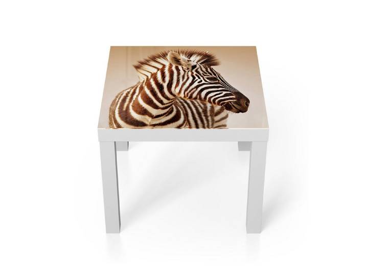 DEQORI Couchtisch 'Savannenstreifen', Glas Beistelltisch Glastisch modern