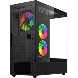 Savio Aufbau des SIGMA X1 Computers (ATX, ITX, mATX), PC Gehäuse, Schwarz