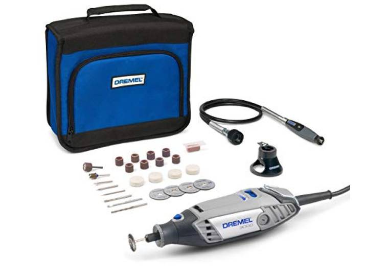 Dremel 3000 Outil Rotatif Multifonction 130W avec 2 Adaptations et 25 Accessoires\, Vitesse Variable 10000-33000 tr/min pour Découper\, Poncer\, Percer\, Nettoyer\, Sculpter\, Polir\, Graver\, Meuler