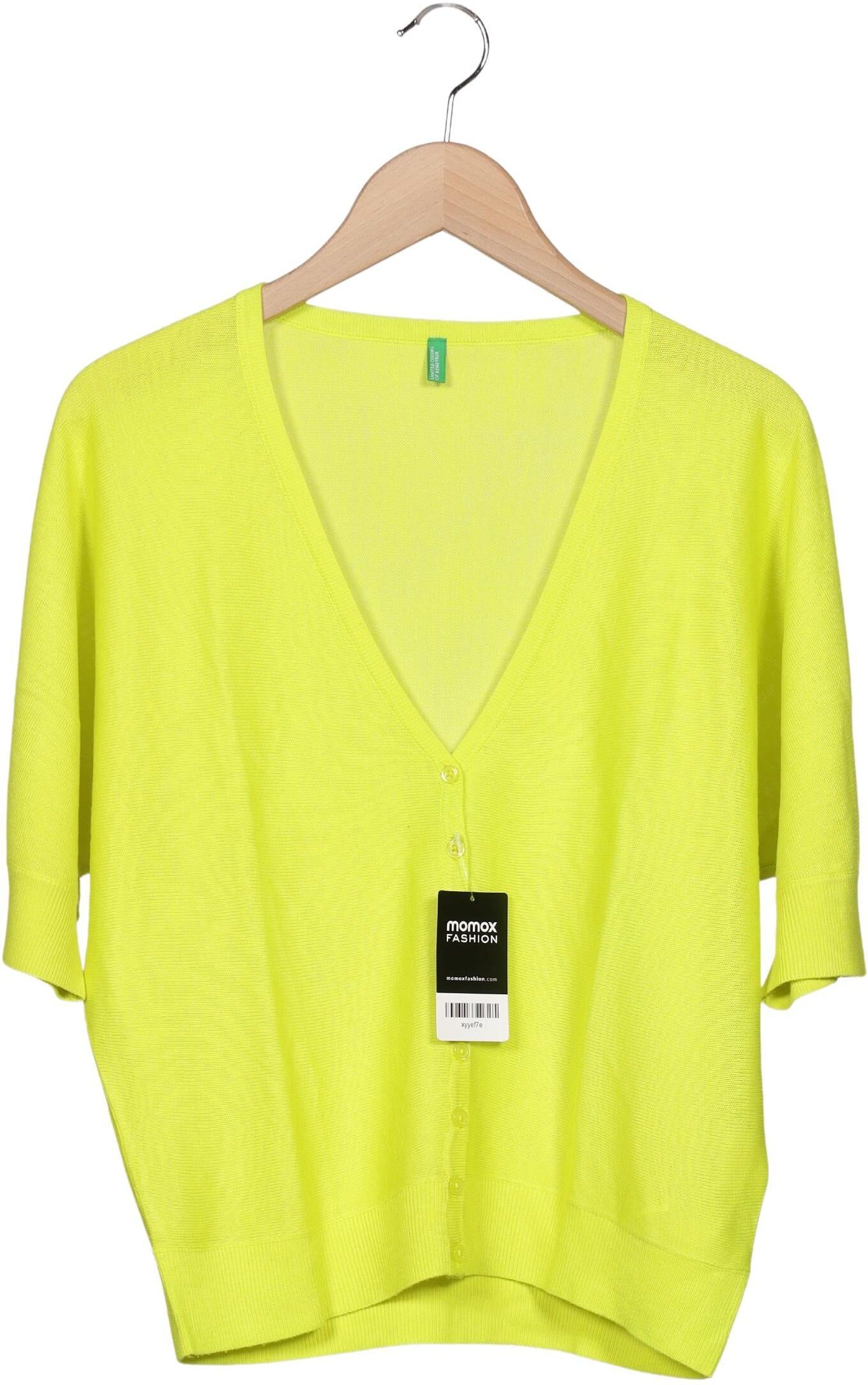 United Colors OF Benetton Damen Strickjacke, Neon, Gr. L, Synthetik - Second Hand