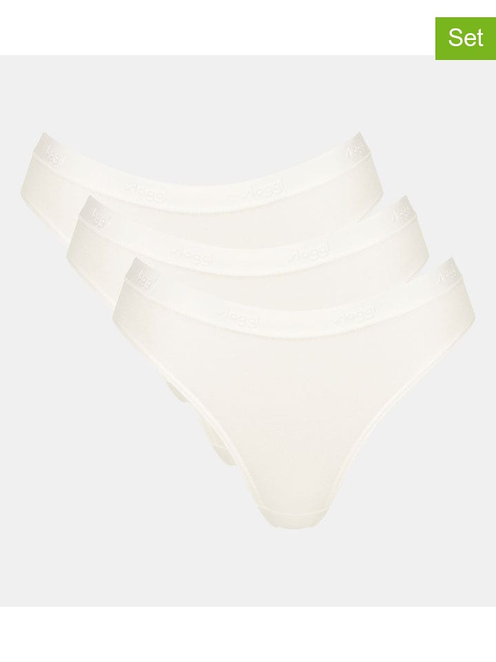 Sloggi 3er-Set: Slips "Go Casual" in Creme - M