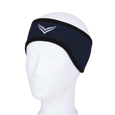 Stirnband TRIGEMA "TRIGEMA Softshell-Stirnband", Herren, Gr. 2, blau (navy), Kunstfaser, Mützen Stirnband