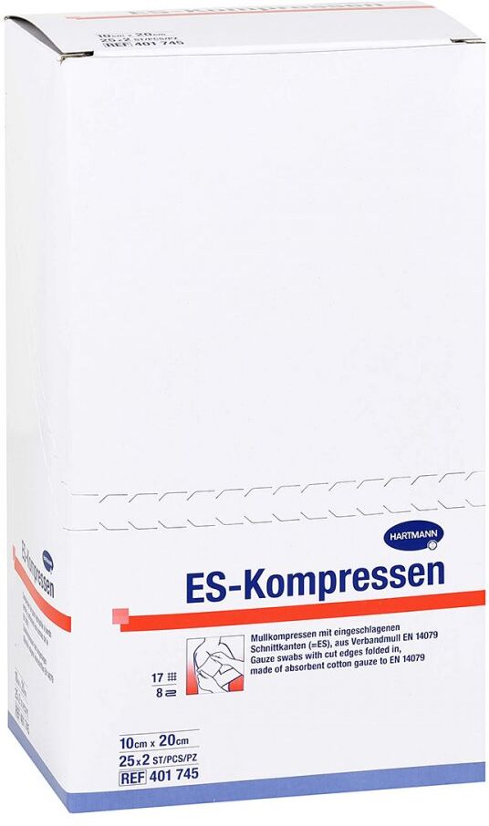 Es-kompressen steril 10x20 cm 8fach