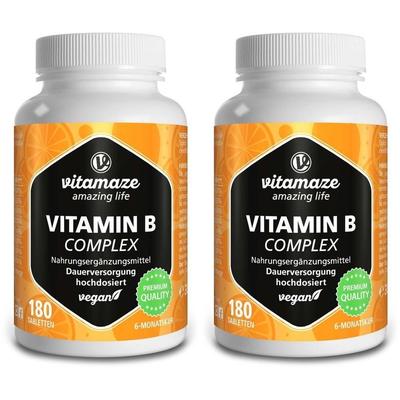 Vitamin B Complex hochdosiert vegan Tabletten 2x 2x180 St