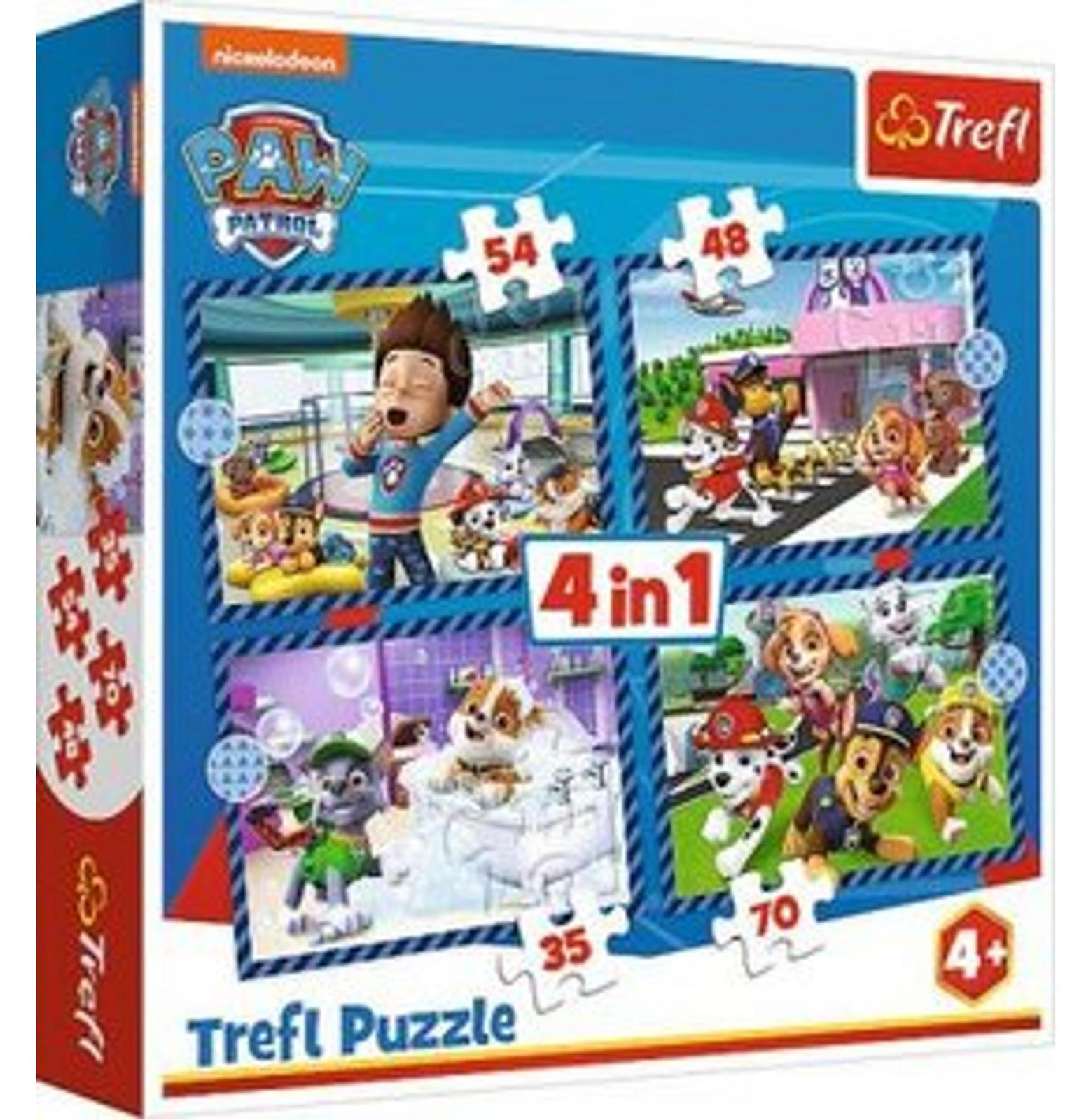 Trefl Paw Patrol 4 in 1 Puzzel - Dog Matters - 34650