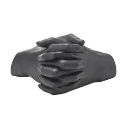HOME STORY Deko Skulptur Hände   ¦ schwarz ¦ Polyresin (Kunstharz) ¦ Maße (cm): B: 21,5 H: 14 T: 11.5