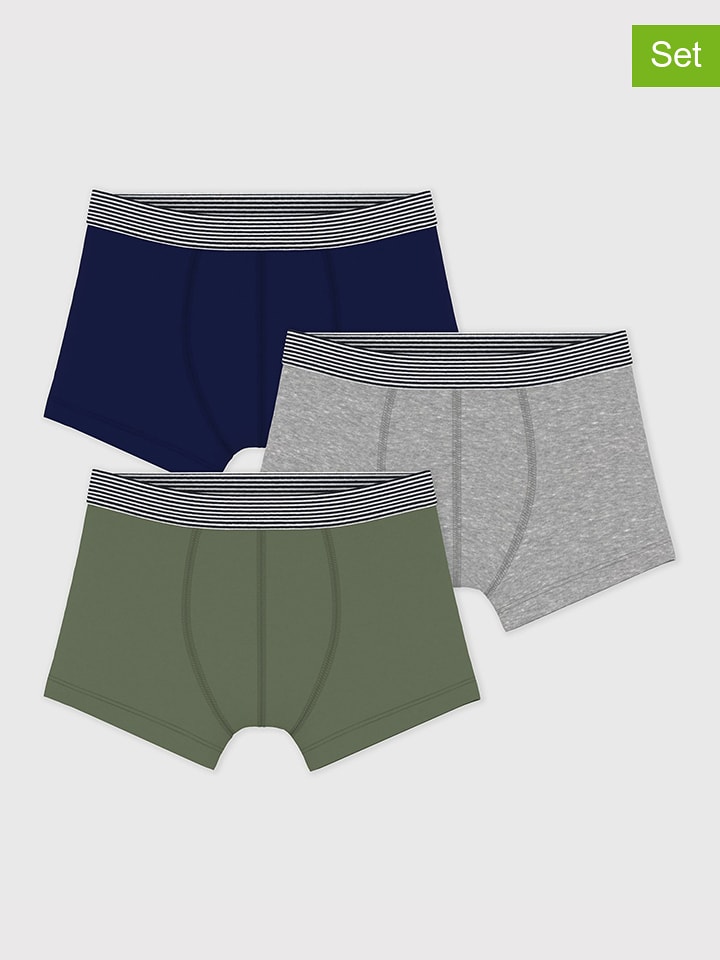 PETIT BATEAU 3er-Set: Boxershorts in Bunt - 152