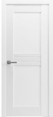 VdomDoors SartoDoors Mela 7444   Interior French Doors French Door   Solid Wood   Frame & Hardware Included   18x80, White Silk