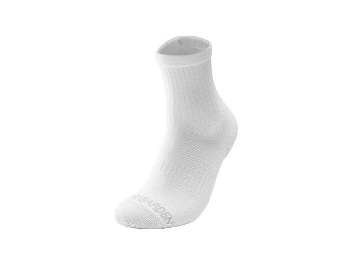 Mobi Garden Chaussettes mi-mollet de randonnée Coolmax_ Blanc clair de lune_L