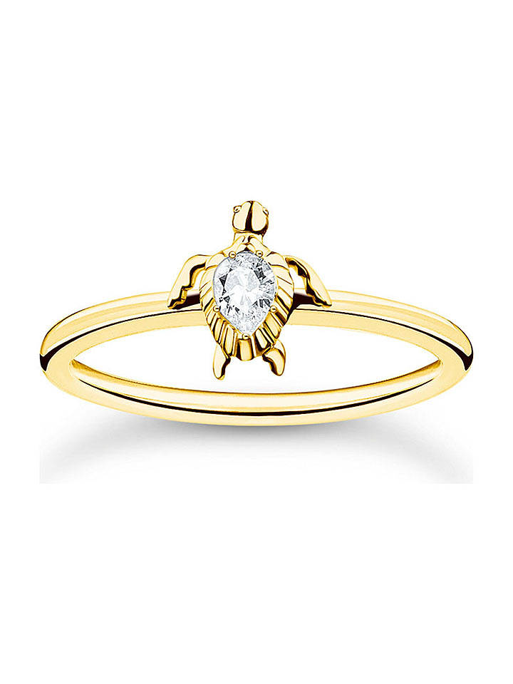Thomas Sabo Vergold. Ring mit Edelstein - 58