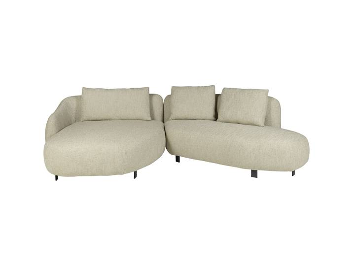 Stilvolles Ecksofa Kai Stoff beige B 286 cm T 168 cm - Ecksofa
