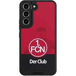Nivocase Handyhülle für Samsung Galaxy S22 Hülle NIVOpure Case Schwarz 1. FC Nürnberg Der Club Offizielles (Samsung Galaxy S22), Smartphone Hülle, Schwarz