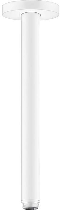 Hansgrohe S Deckenanschluss 27389700 300mm, mattweiß, DN 15, runde Rosette