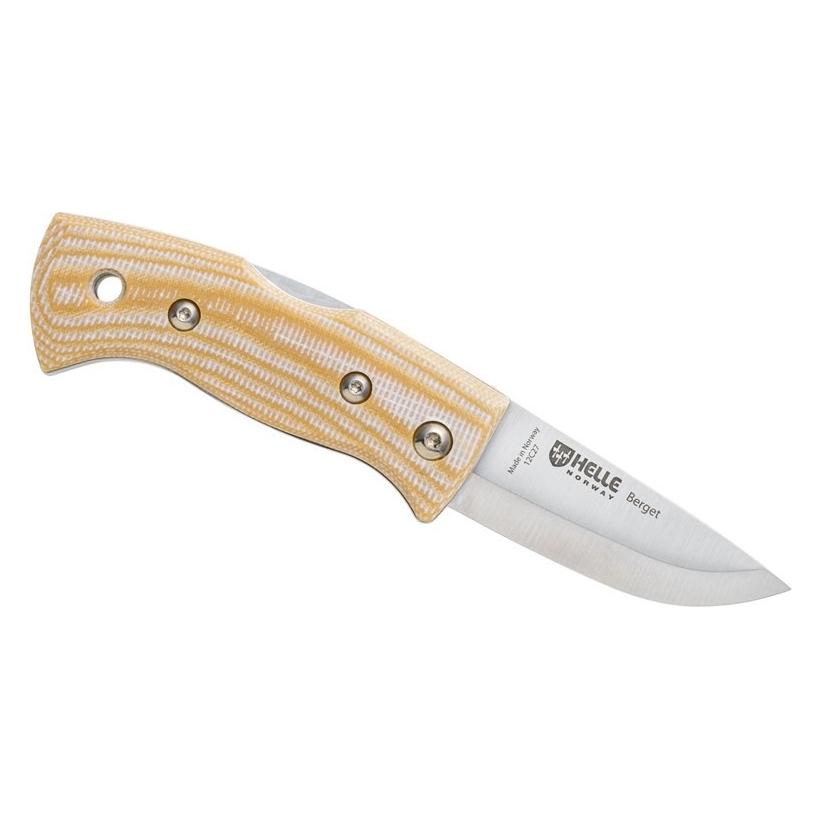 Helle Nóż Berget Beige Canvas Micarta 12C27 (#763)