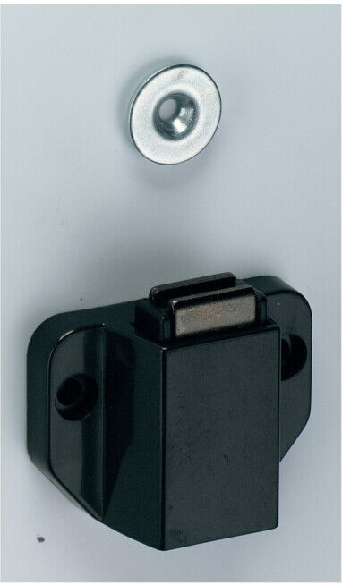 Hettich MB-Agrafe magnétique pression D 7/GP 9, 20873 Force adh. 0,7-1,1kg noir (20873)