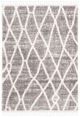 SAFAVIEH Berber Fringe Shag Mena Trellis Rug