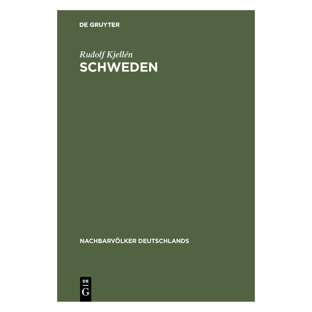 De Gruyter Schweden (Deutsch, Hardcover, Rudolf Kjellén) (44347233)