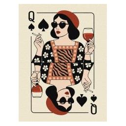 Ideyka Malen nach Zahlen - Queen's Karte 30x40cm (70187675)