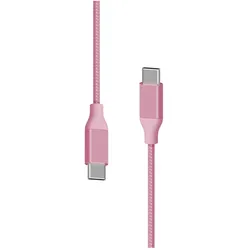 Xlayer PREMIUM Metallic Cable USB-C to Type-C 1,5m Rose (1.50 m, USB 2.0), USB Kabel